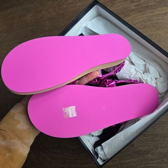 Chanel Pink sandals shoes size 40 New - Picture 9 of 13